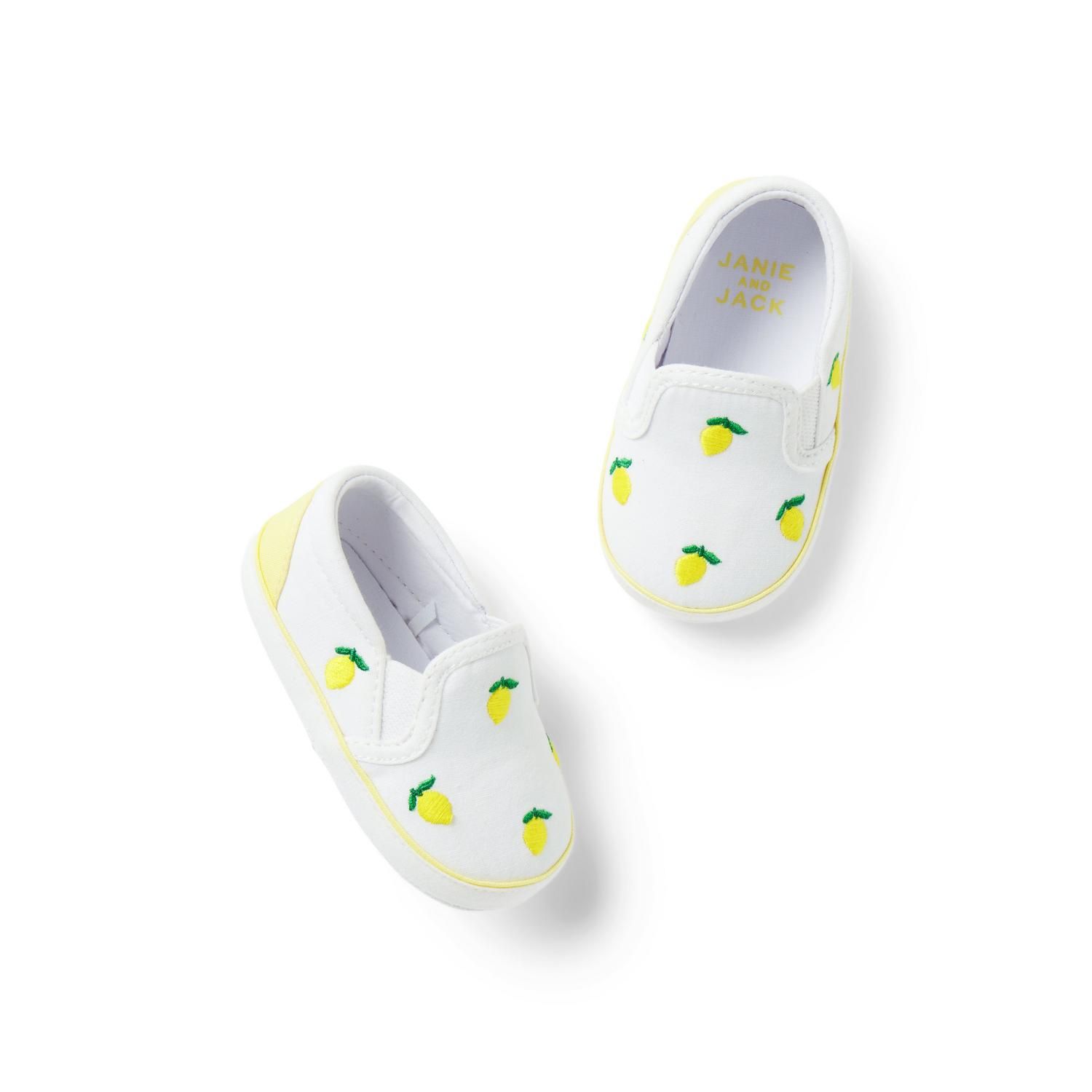 Baby Embroidered Lemon Slip-On Sneaker | Janie and Jack