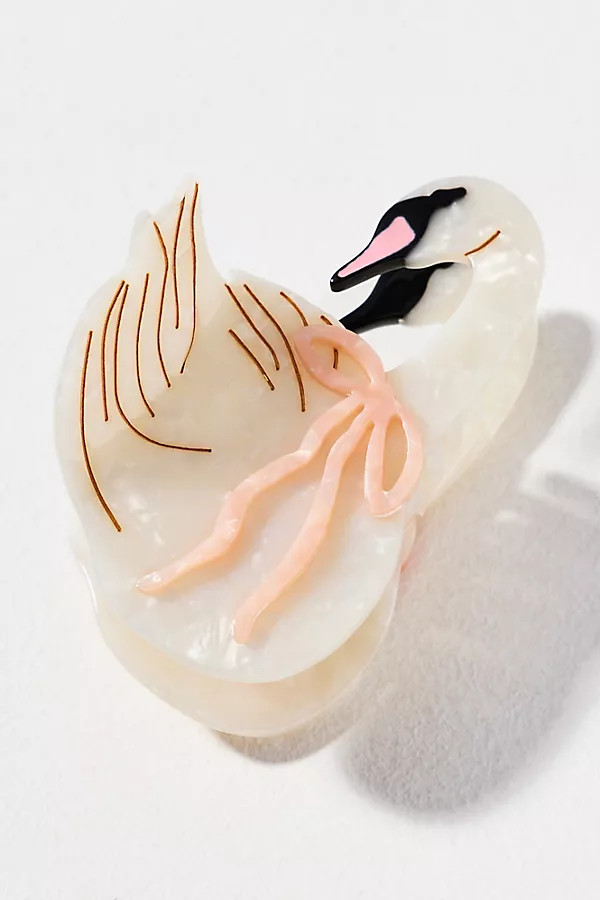 Solar Eclipse Swan Hair Claw Clip | Anthropologie (US)