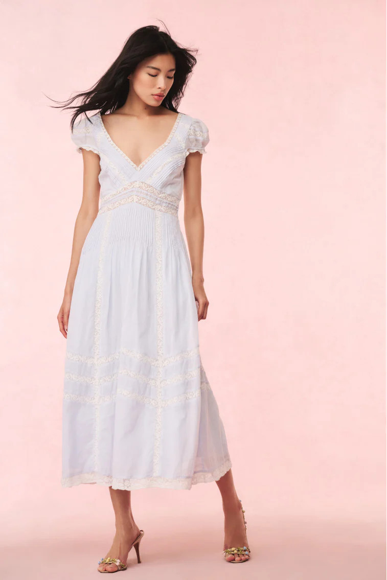 Suvi Cotton Midi Dress | LoveShackFancy