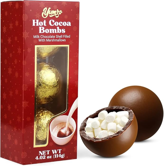 Chocolate Bombs - 3 Pack - Chocolate Bomb Filled with Mini Marshmallows and Cocoa Powder - Makes ... | Amazon (US)