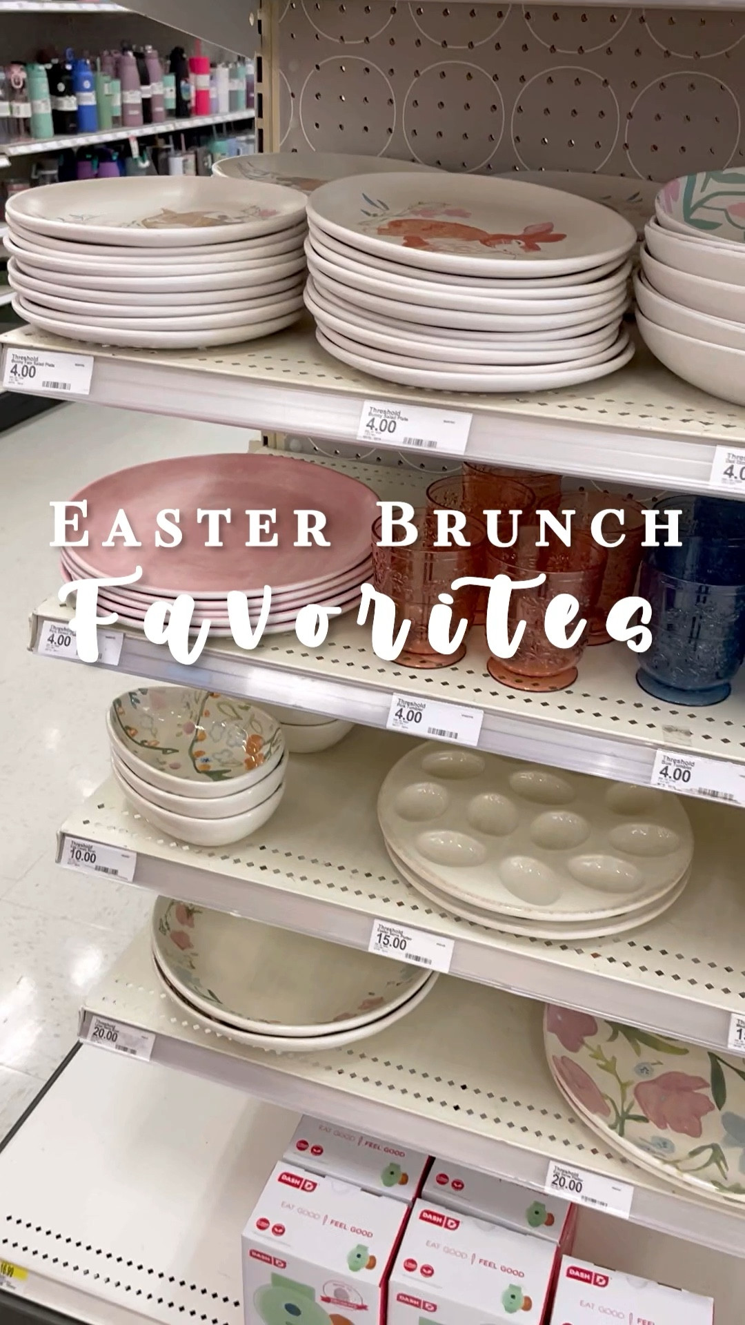 25% off Easter Decor & Entertainment Items at Target! Run for this sale and grab these favorites for your Easter Brunch or Lunch! These items are perfect for table settings, grazing boards, and entertaining during Easter weekend. All finds are now 25% except for Dash waffle makers + linked directly in profile 🐇 

•

•

@target #targetstyle #targetdollarspot #bullseyesplayground #walmart #walmarthome #walmartfinds #dollartree #kitchenorganization #aesthetic #targetdoesitagain #shelfstyling #reels #reelsinstagram #targetclearance #tiktok #floatingshelves #betterhomesandgardens #newattarget #viralreels #kitchen #budgetdecor #pinkdecor #hearthandhandwithmagnolia #plantlover #sundaybrunch #easter #charcuterieboard 

#LTKsalealert #LTKhome #LTKFind