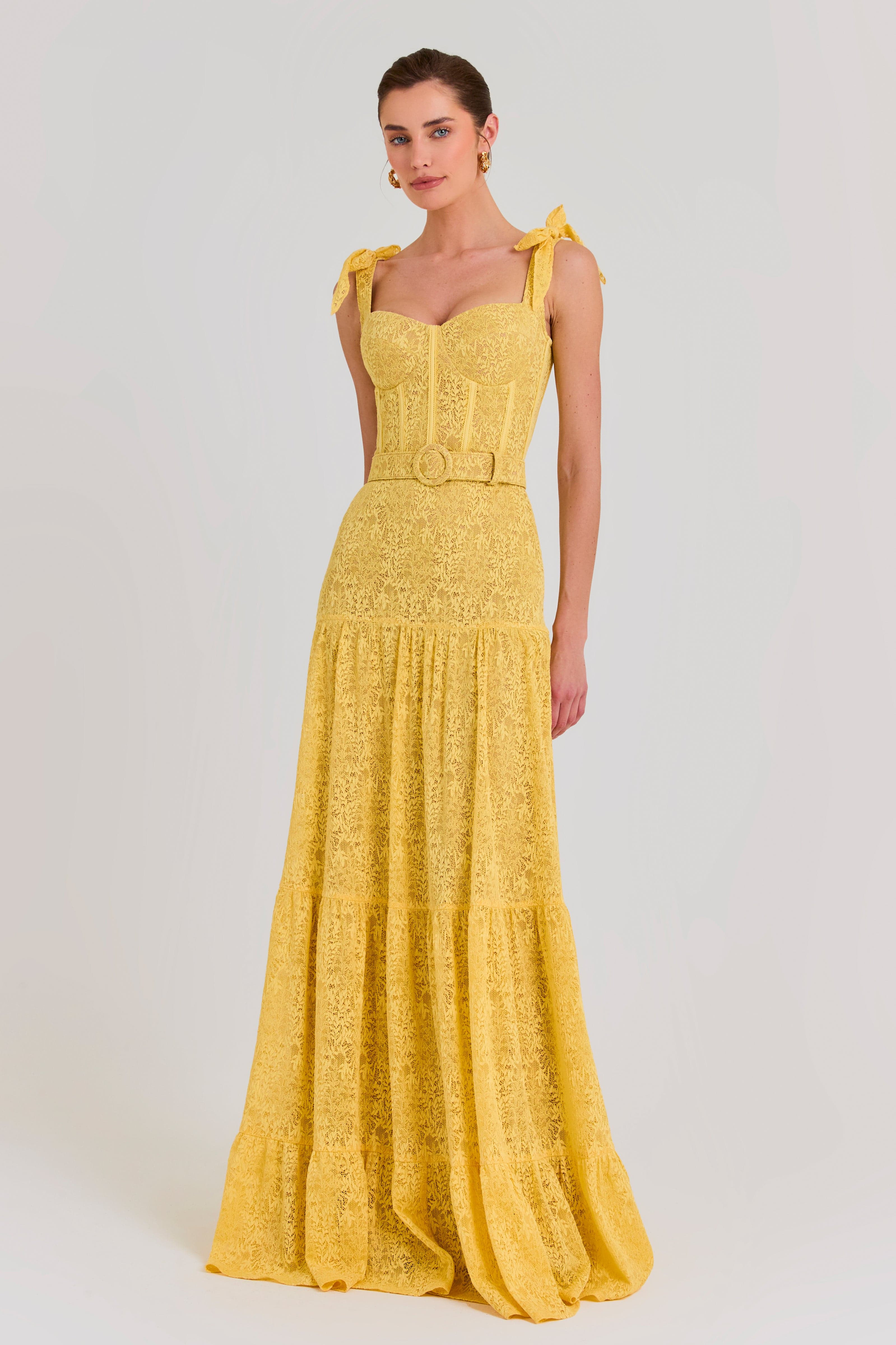 Miranda Yellow Dress | Nadine Merabi