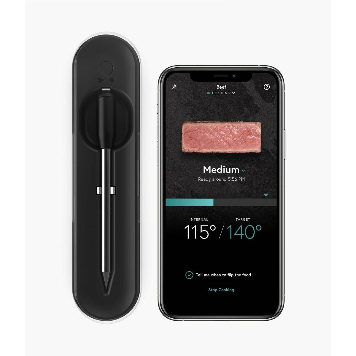 Yummly Smart Meat Thermometer with Wireless Bluetooth Connectivity Black - YTE000W5K | Target