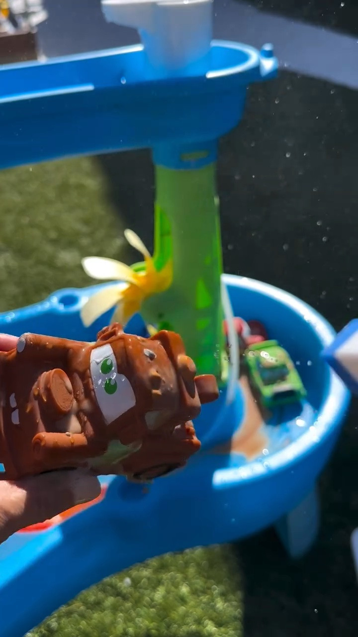 Current favorite water table set up! 🚗💦🧼 
#toddlermom #toddlerplayideas #summer #cars #mytargetstyle