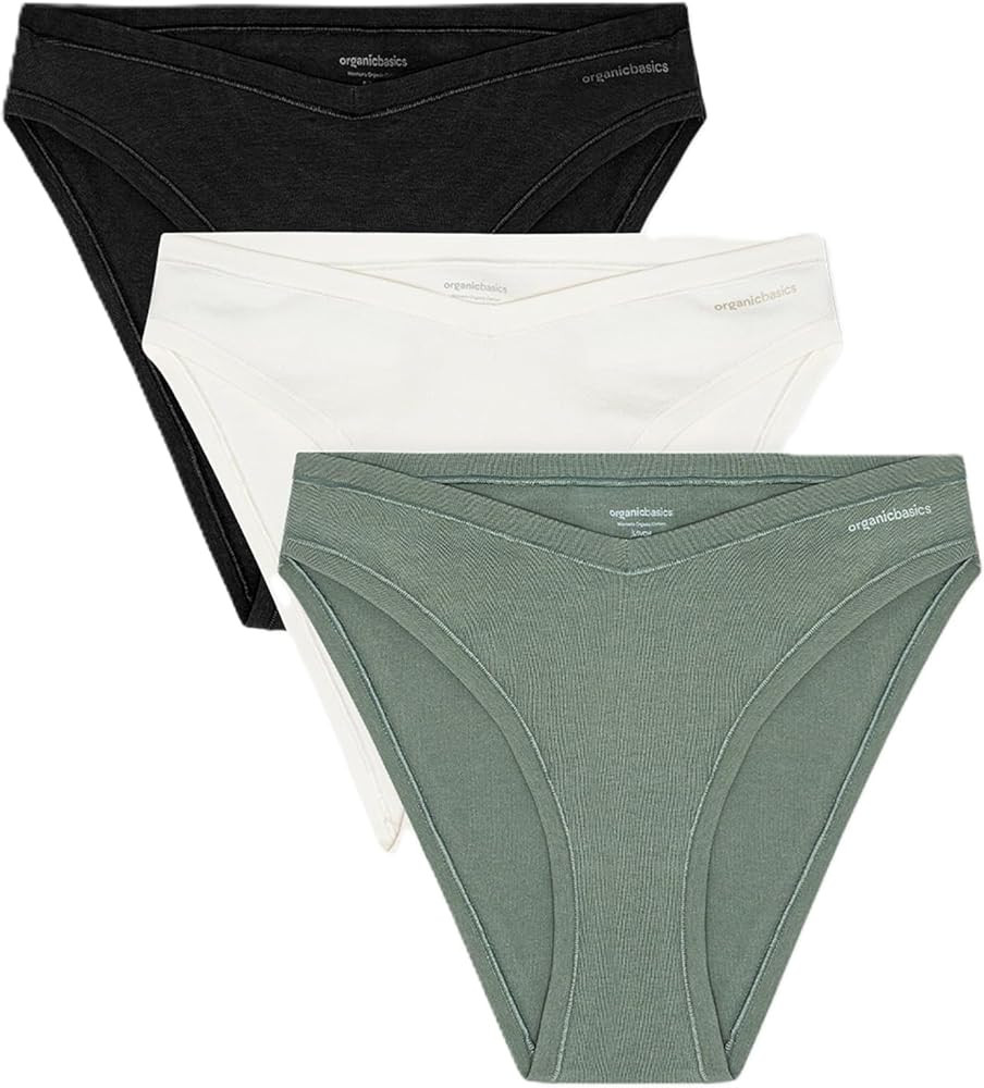 Organic Basics Women's Flex Organic Cotton Cheeky Brief Underwear 3-pack | Amazon (US)
