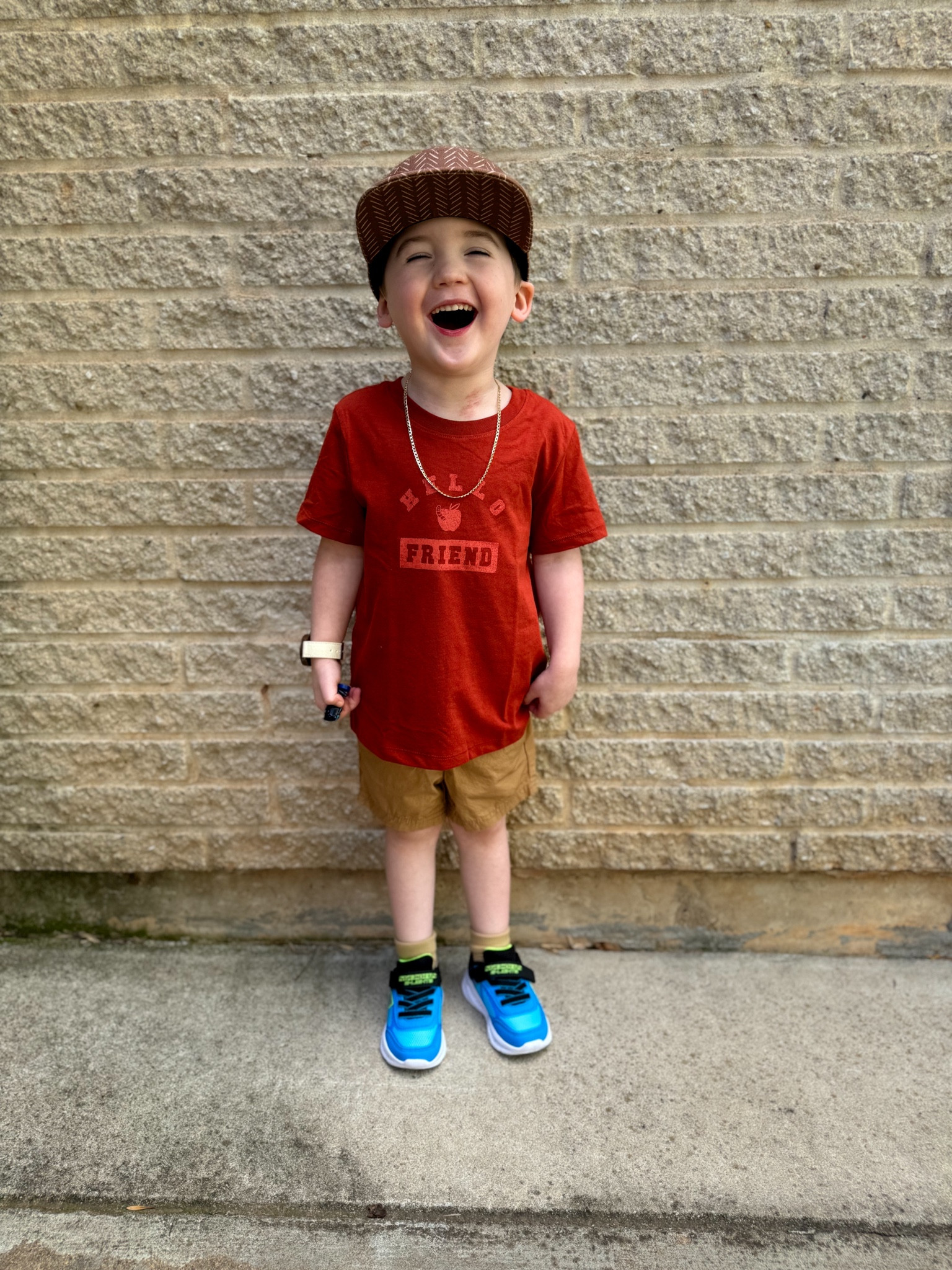 Hat is from Bug & Bird, chain is from Salty Reign Kids, shoes are Skechers! 

Toddler Boy OOTD | Toddlers | Kids | Back to School | School Outfits 

#LTKKids #LTKBacktoSchool #LTKShoeCrush