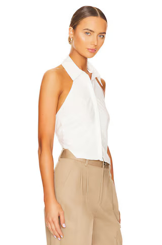 SOVERE Refresh Halter Shirt in Chalk from Revolve.com | Revolve Clothing (Global)