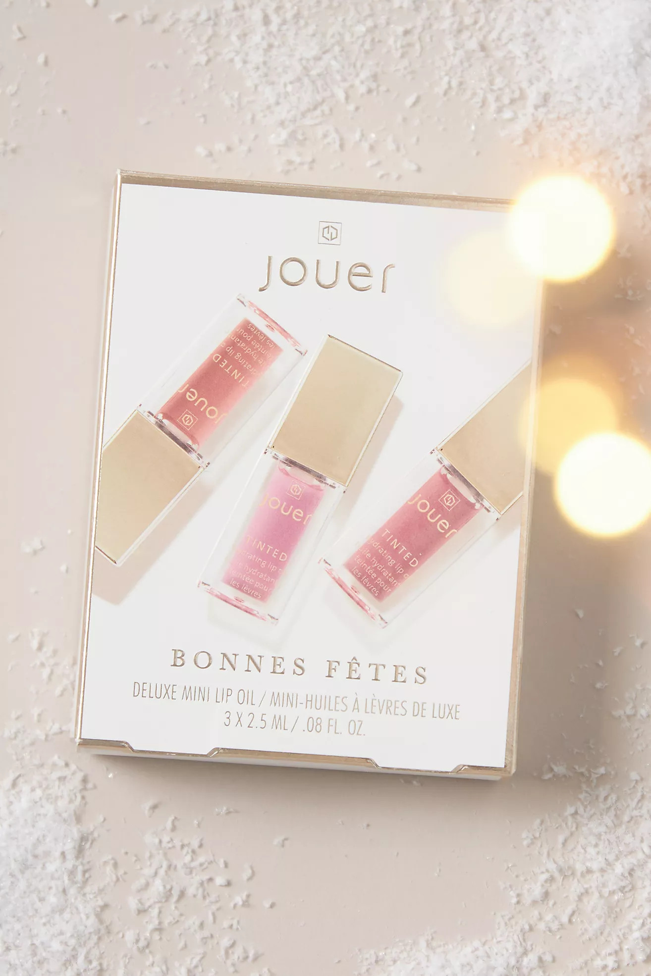 Jouer Cosmetics Bonnes Fêtes Deluxe Mini Lip Oil Trio | Anthropologie (US)