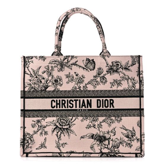 Canvas Jardin Botanique Embroidered Large Book Tote | FASHIONPHILE (US)