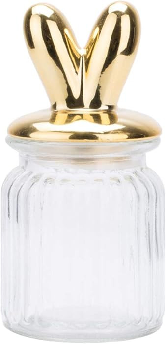 1pc Storage Jar Rabbit Ear Lid Airtight Food Container for Snacks Ingredients Unique Kitchen Deco... | Amazon (US)