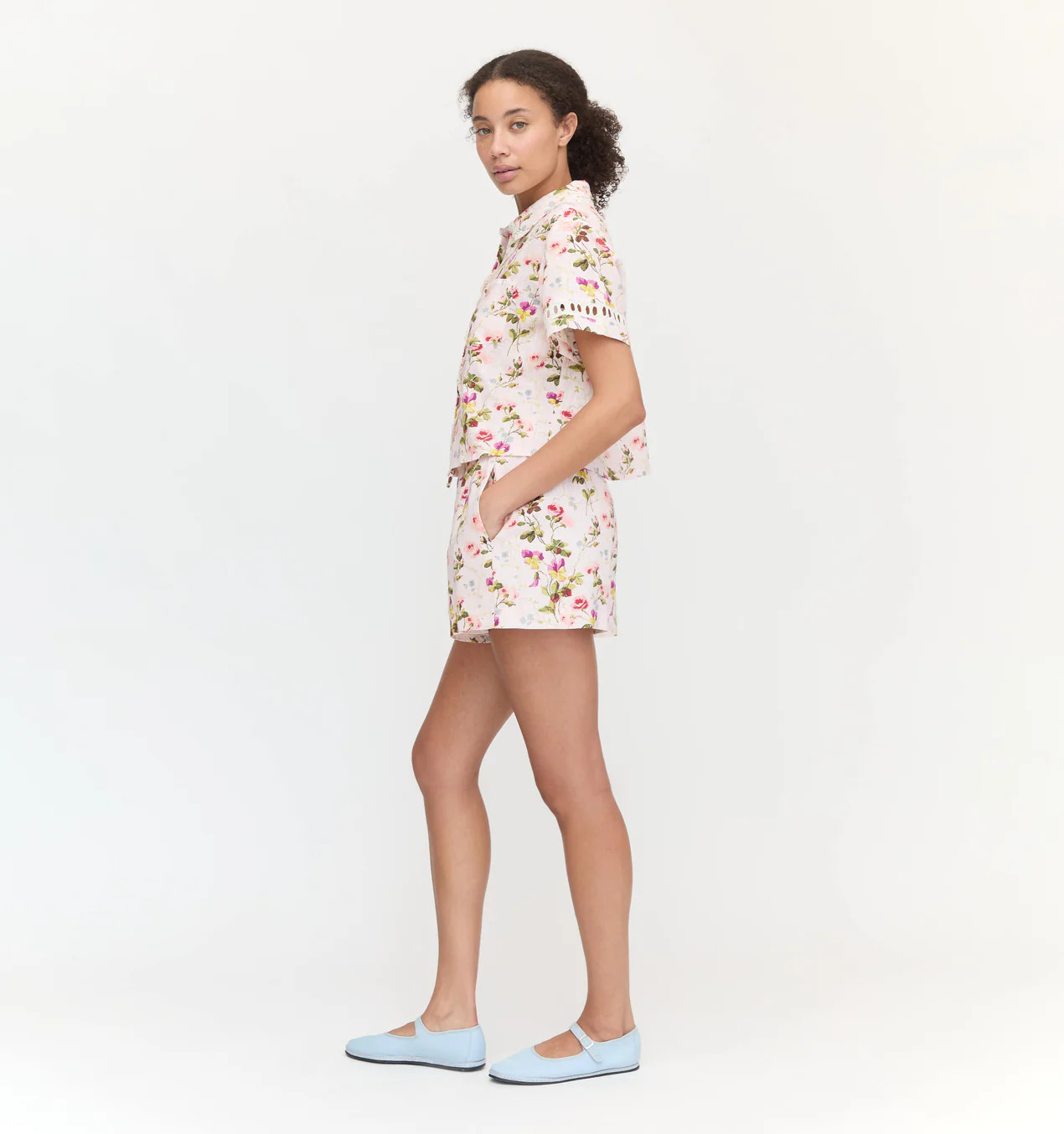 The Audrey Shorts - Pink Bluebonnet | Hill House Home US