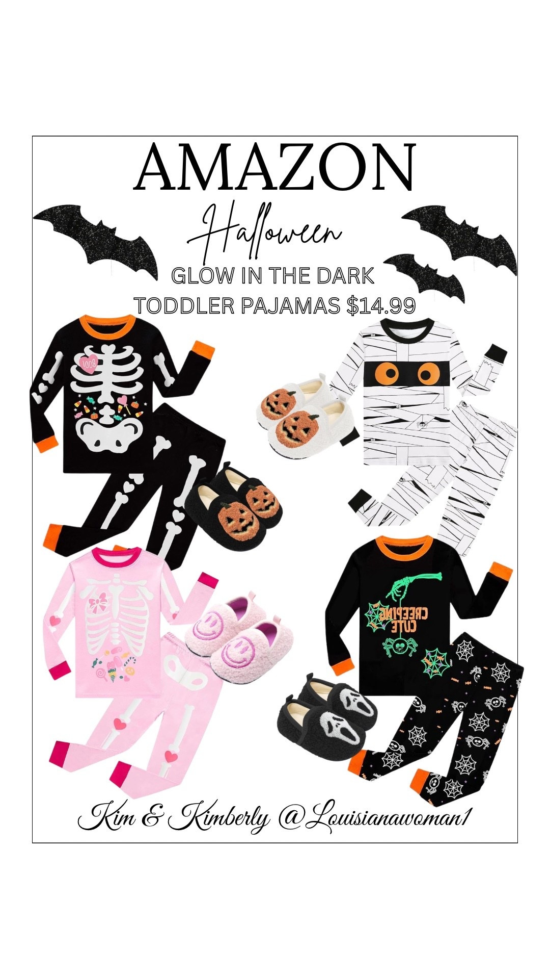 Amazon Halloween Toddler Pajamas (Glow in the Dark) #LTK #Amazon #Halloween #Finds 
#amazonfinds #spookyseason #boo #ghosts #pumpkins 
#happyhalloween #kids #pajamas #pjs #slippers 

#LTKKids #LTKFamily #LTKSeasonal