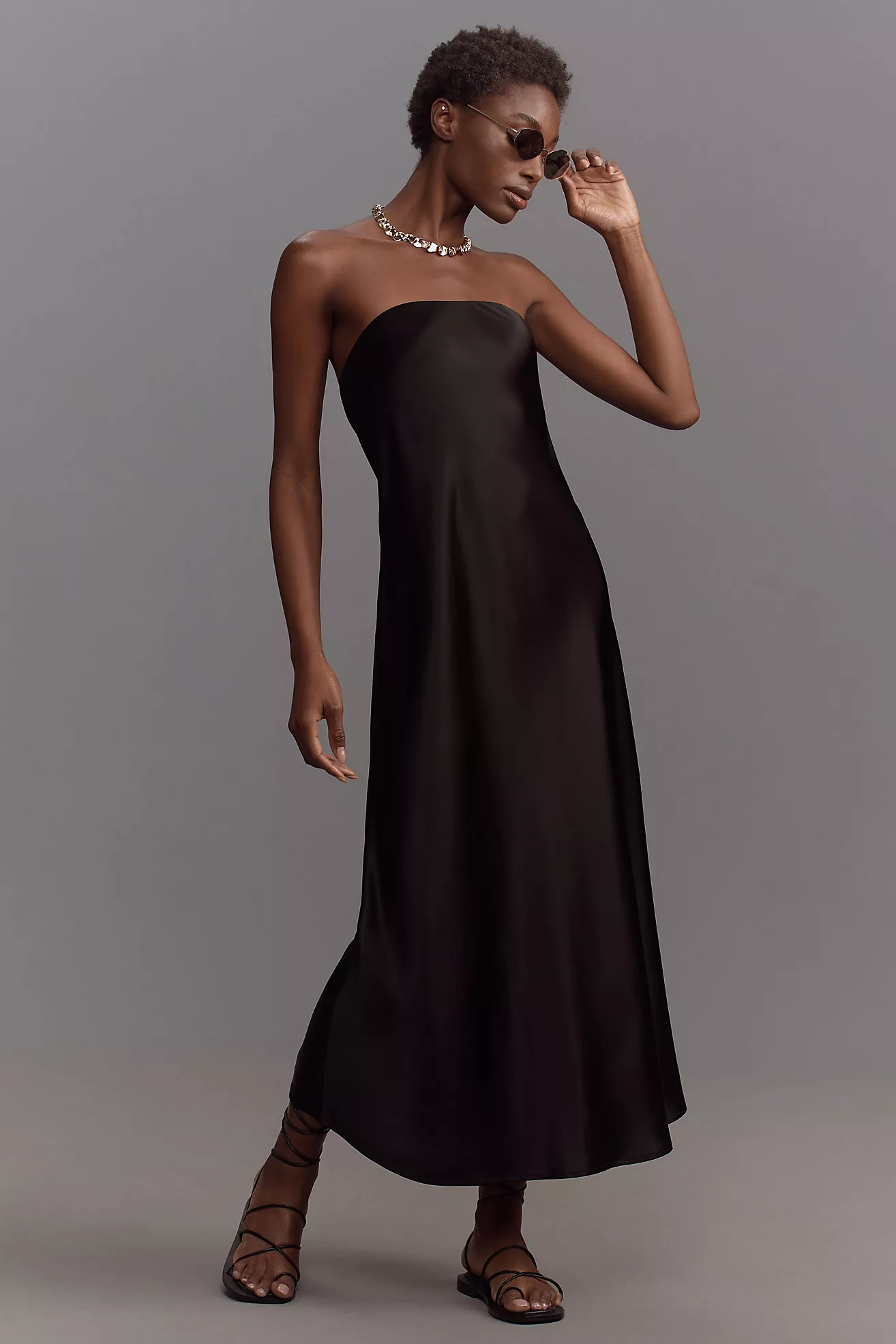 Cami NYC Noelle Strapless Midi Dress | Anthropologie (US)