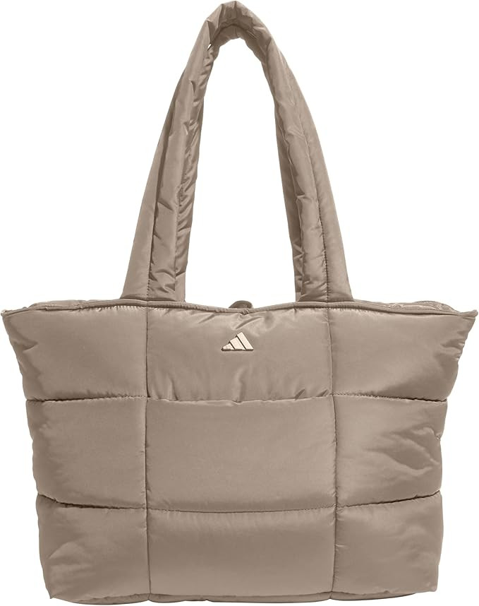 adidas Quilted Puffer Tote Bag | Roomy Interior, Interior Pockets, Cozy Quilted Style, Day-Out Ca... | Amazon (US)