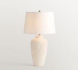 Textured Earthenware Ceramic Table Lamp (25"-29") | Pottery Barn (US)