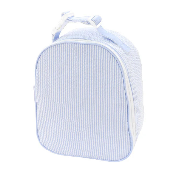 Mint Seersucker Gumdrop Baby Blue Lunch Box | JoJo Mommy
