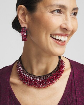 Red Seed Bead Necklace | Chico's