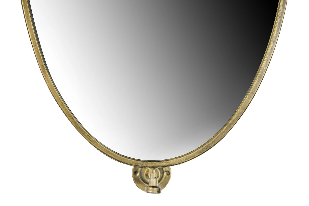 Creative Co-Op 27" Metal Pivoting Oval Wall Mirror | Ashley Homestore
