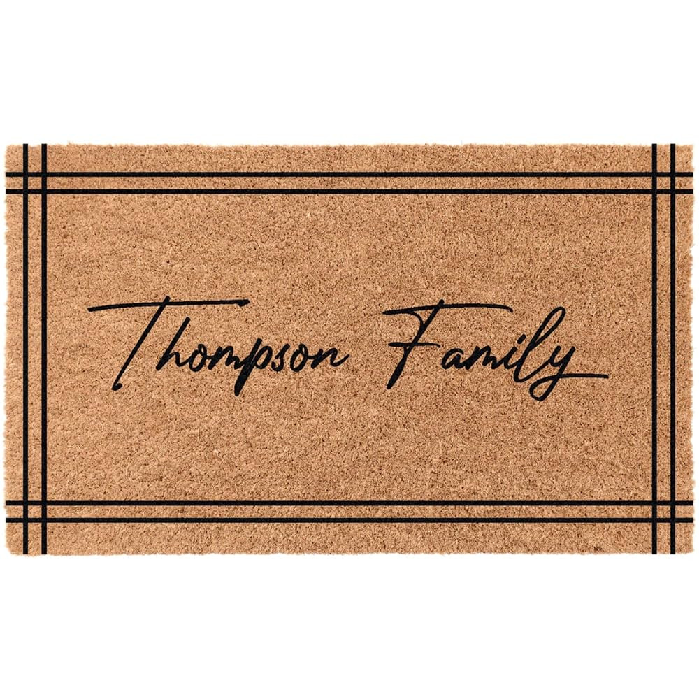 COCO MATS 'N MORE Personalized Coco Doormat - Made in USA, Vinyl Backing | Personalized Welcome M... | Amazon (US)