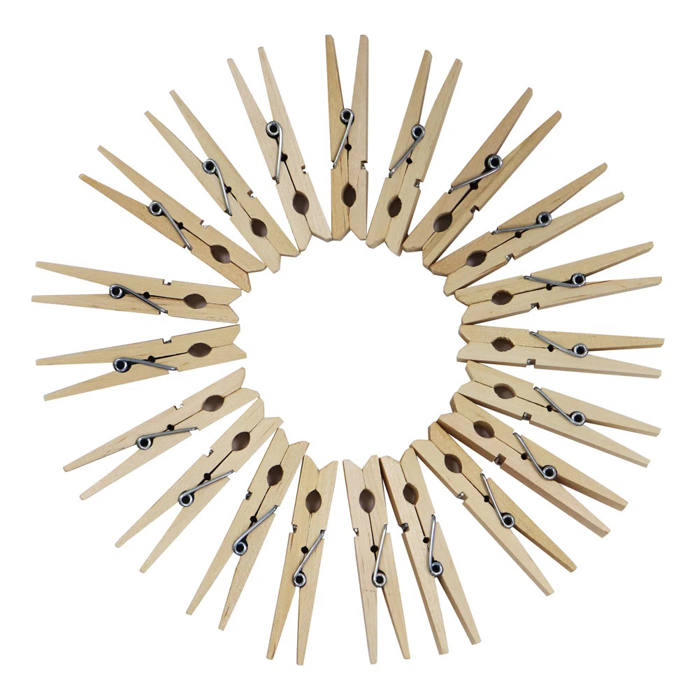Solid Wood Clothes Pin | Wayfair UK
