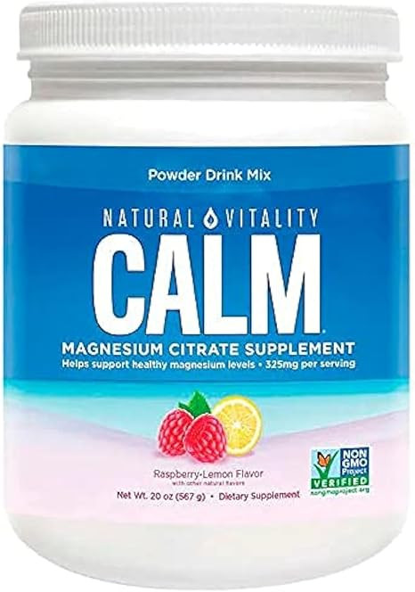 Natural Vitality Calm Magnesium Citrate Powder, 20 Ounces | Amazon (US)
