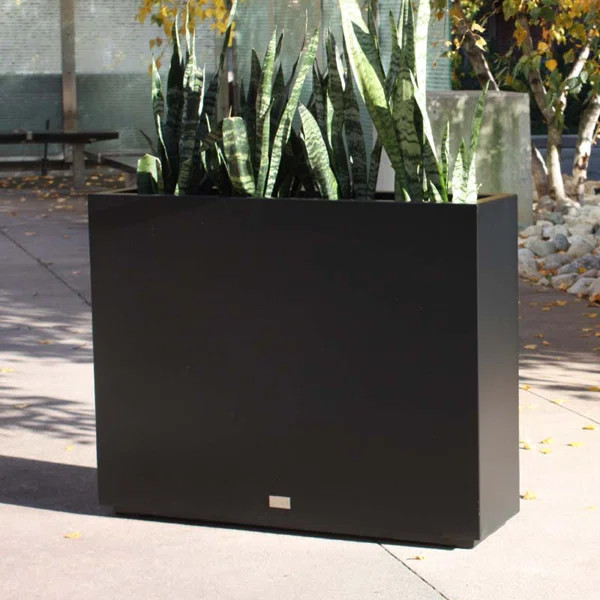 Metallic Series Galvanized Powder-Coated Steel Planter Box | Wayfair Professional