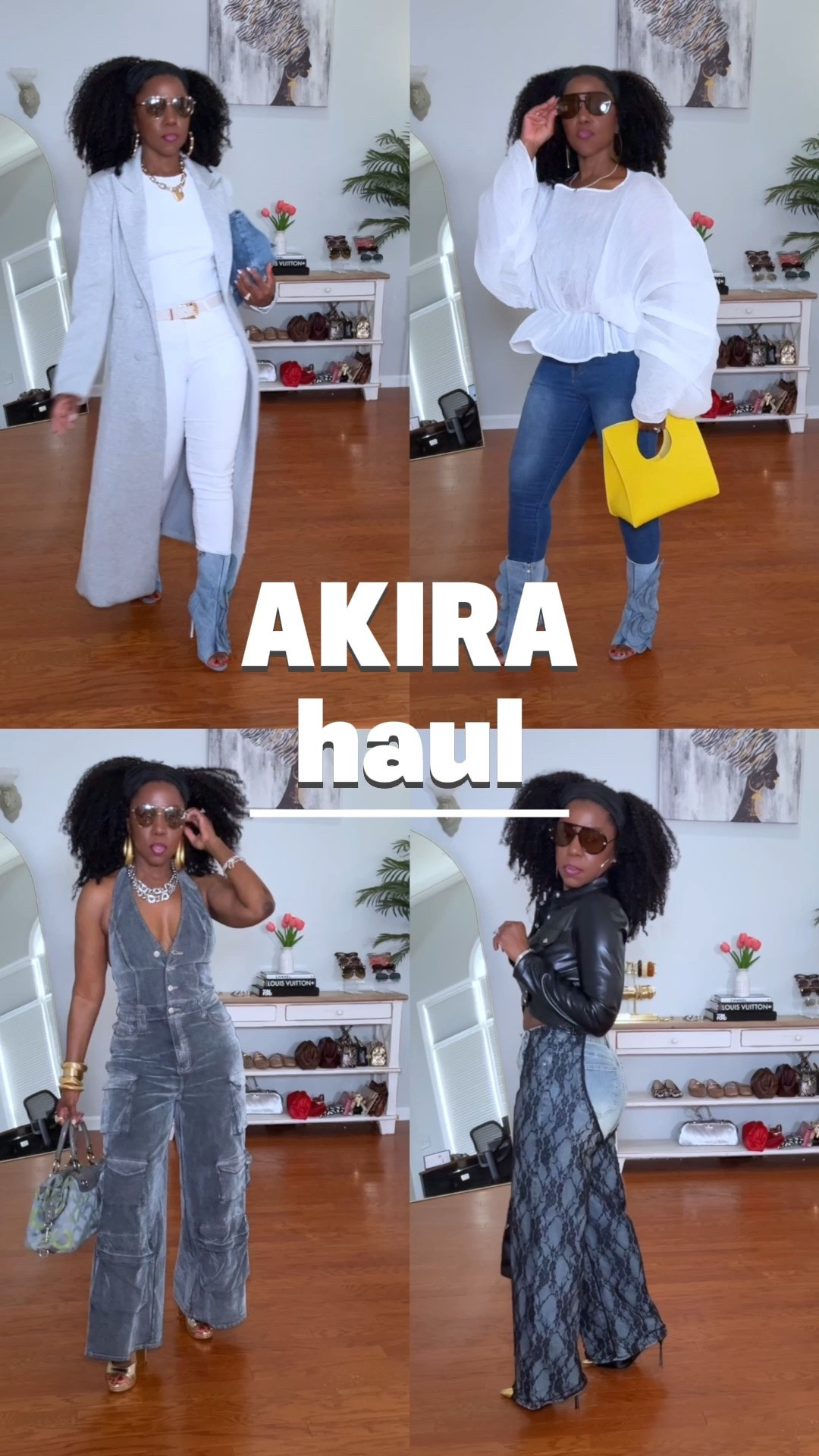 AKIRA Spring Transition Haul 🌸✨

These are the pieces I’m reaching for when it’s not quite warm… but we’re DONE with winter 😌

Think:
✨ lightweight layers
✨ statement denim
✨ soft feminine tops
✨ peep-toe bootie

Now let’s talk sizing 👀
AKIRA sizing is a little all over the place, and no refunds, only exchanges and store credit.  Here are my exact sizing recommendations for each look.

5’4” | 155 lbs

Trench Coat - Med
Denim Peep-Toe Bootie - 9
Blouse - Med
Velvet Jumpsuit - Med
Lace Jeans - Small (size down in these!)
Leather blouse - Med

I linked everything in my LTK so you can shop smart + skip the guesswork 💁🏾‍♀️

Tap to shop 💕

@AKIRA 

#LTKStyle #LTKFinds #LTKSpring #SpringStyle #FashionOver50 #StyleOver50 #Akira #SpringTransition #LayeringStyle #NeutralStyle #fop

#LTKSeasonal #LTKootd #LTKOver40