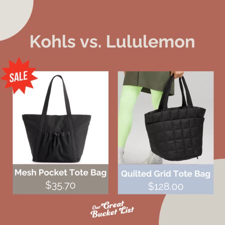 Currently on sale this kohls flx bag is a super cute affordable version of the Lululemon option. Both feature trolly pass through straps to make this a great travel bag. 

#LTKHolidaySale #LTKtravel #LTKGiftGuide