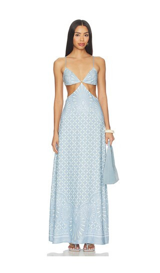 Shani Shemer Maya Maxi Dress in Blue. - size S | Revolve Clothing (Global)