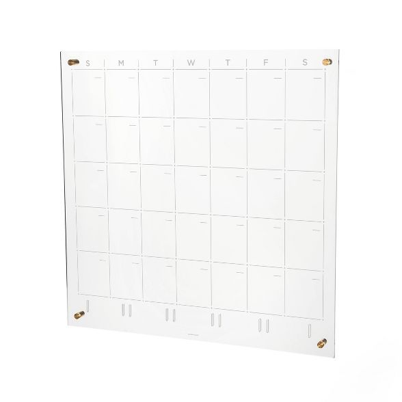 RUSSELL + HAZEL Acrylic Monthly Wall Calendar | Target