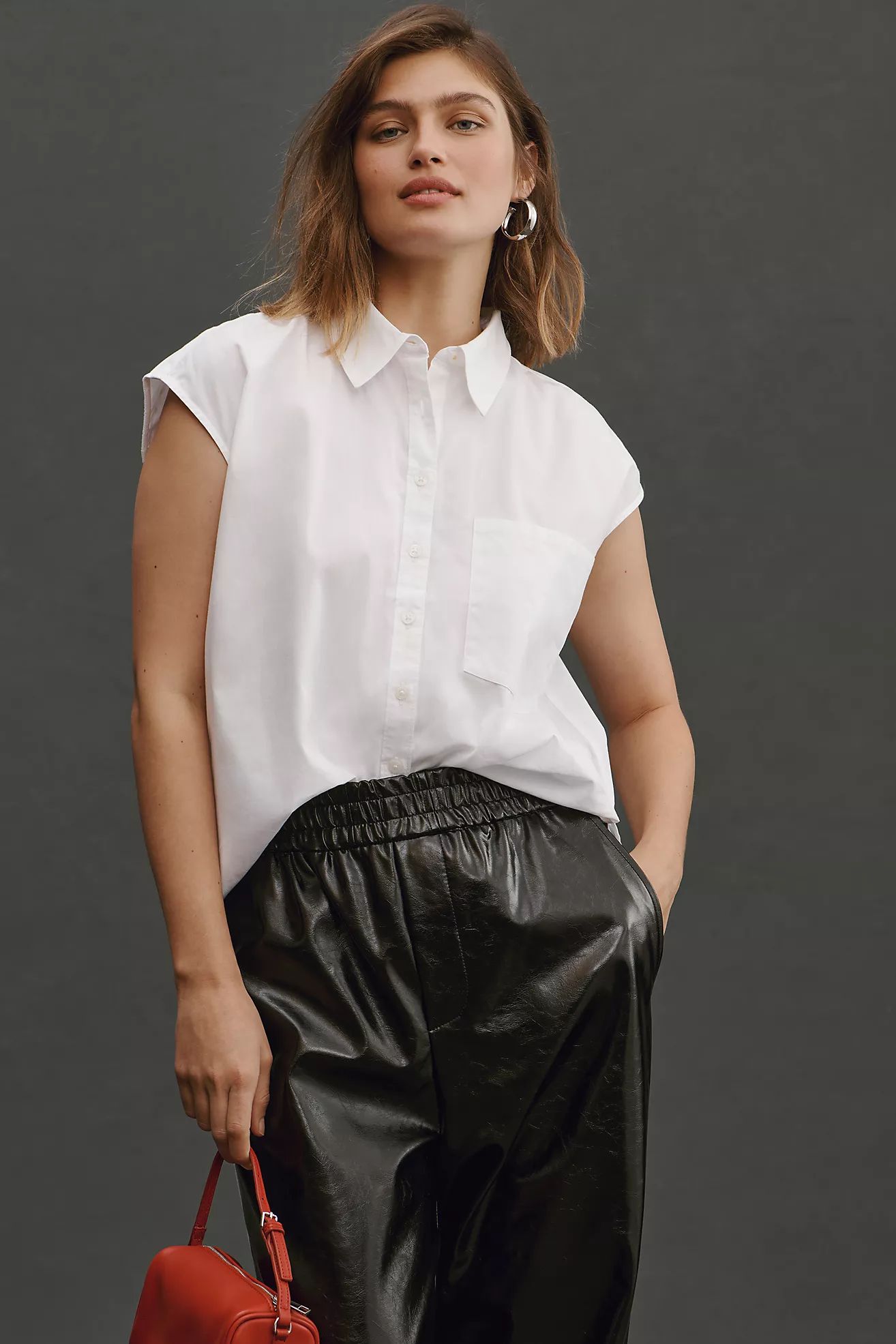 The Bennet Buttondown Shirt by Maeve: Muscle Tank Edition | Anthropologie (US)