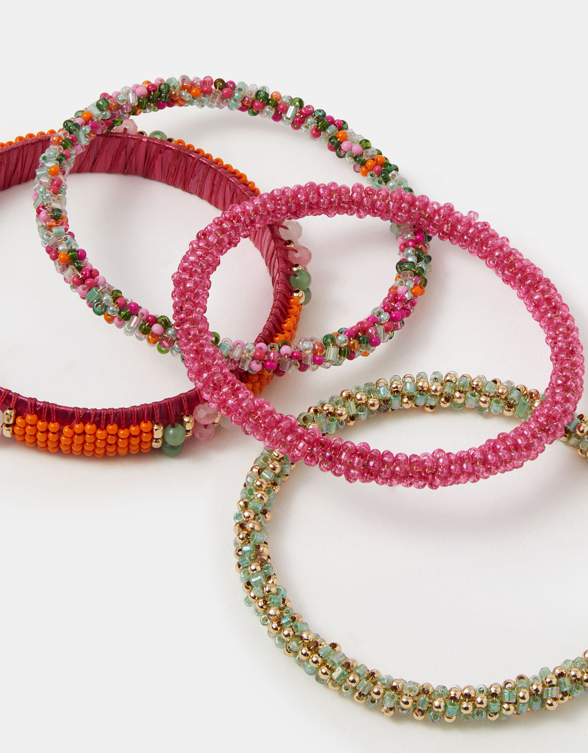 4-Pack Beaded Bangles | Accessorize (Global)
