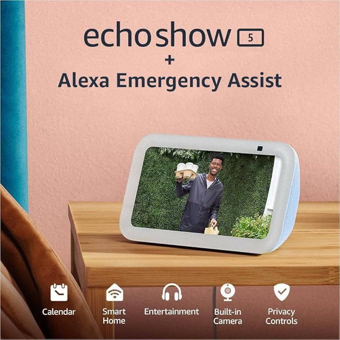 All-new Echo Show 5 (3rd Gen, 2023 release) + Alexa Emergency Monthly (auto-renewal) | Smart disp... | Amazon (US)