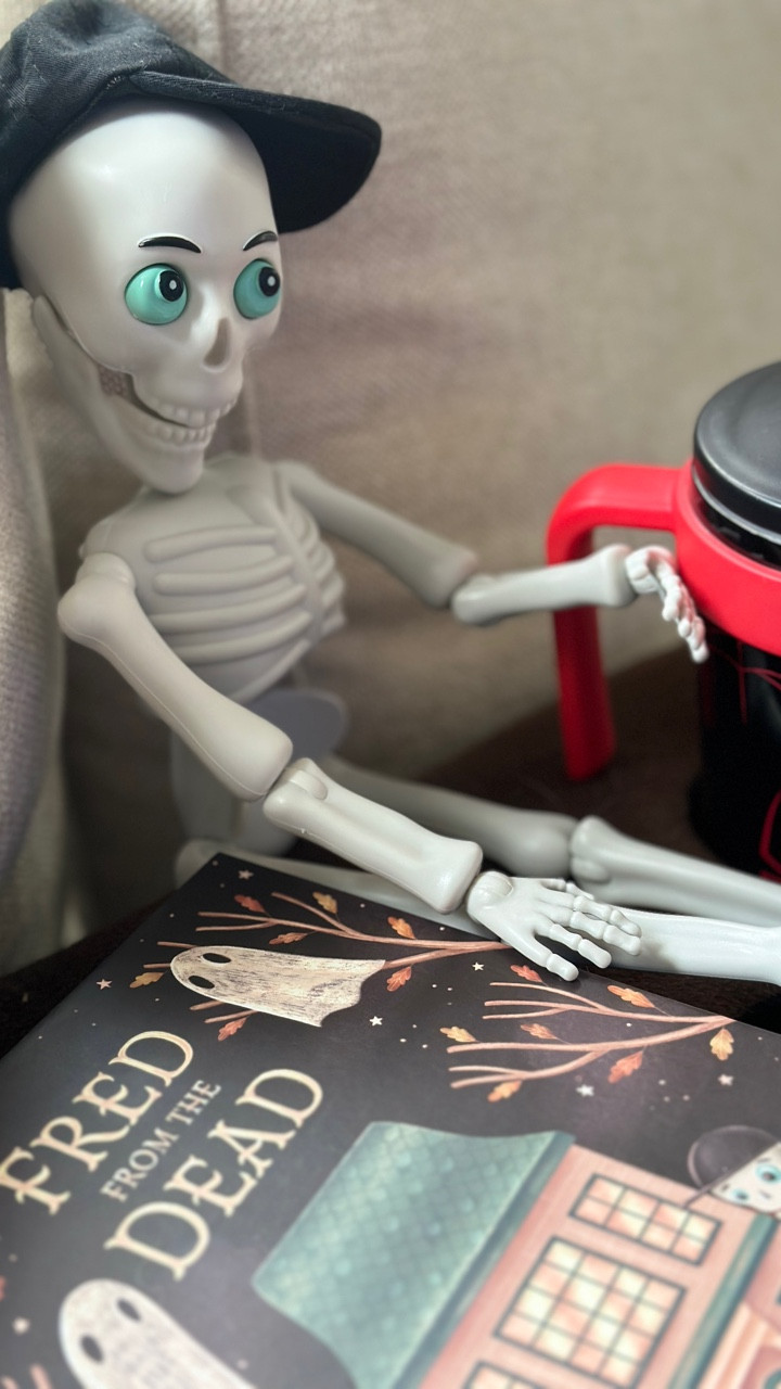 Meet Fred from the Dead 💀✨ — the silly skeleton who makes Halloween fun instead of scary! From pranks to story time, Fred will quickly become our favorite October tradition. 🎃 Use code Amy10 to start your own family tradition!

#HalloweenTradition #FamilyFun #SillyNotScary #SpookySeason #HalloweenMagic #MomLife #ParentingWin #OctoberVibes #HolidayTraditions #familytime
