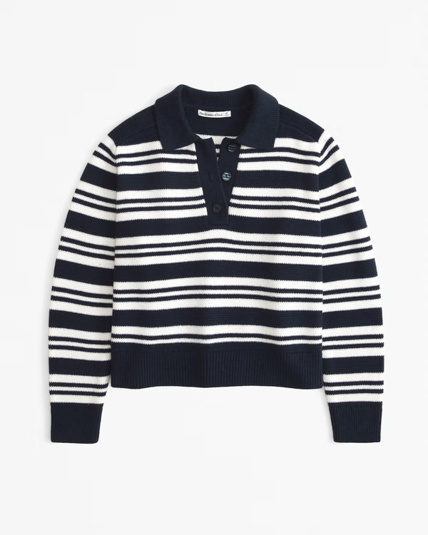 Long-Sleeve Sweater Polo | Abercrombie & Fitch (US)