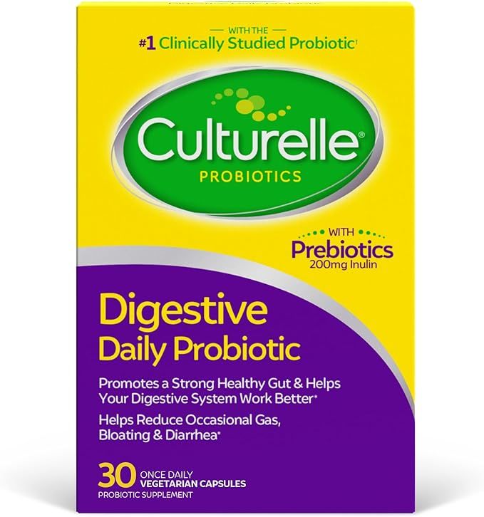 Culturelle Daily Probiotic Capsules For Men & Women, Most Clinically Studied Probiotic Strain, Di... | Amazon (US)
