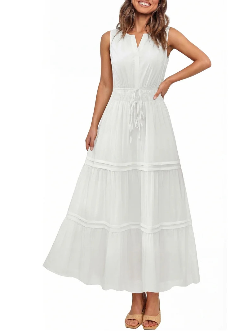 Women\u2019s Pretty Garden SHORT SLEEVE MAXI CAP DRESS - PG MAXI DRESS | Walmart (US)