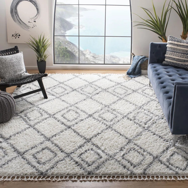 Renfro Power Loom Performance Ivory/Light Gray Rug | Wayfair North America