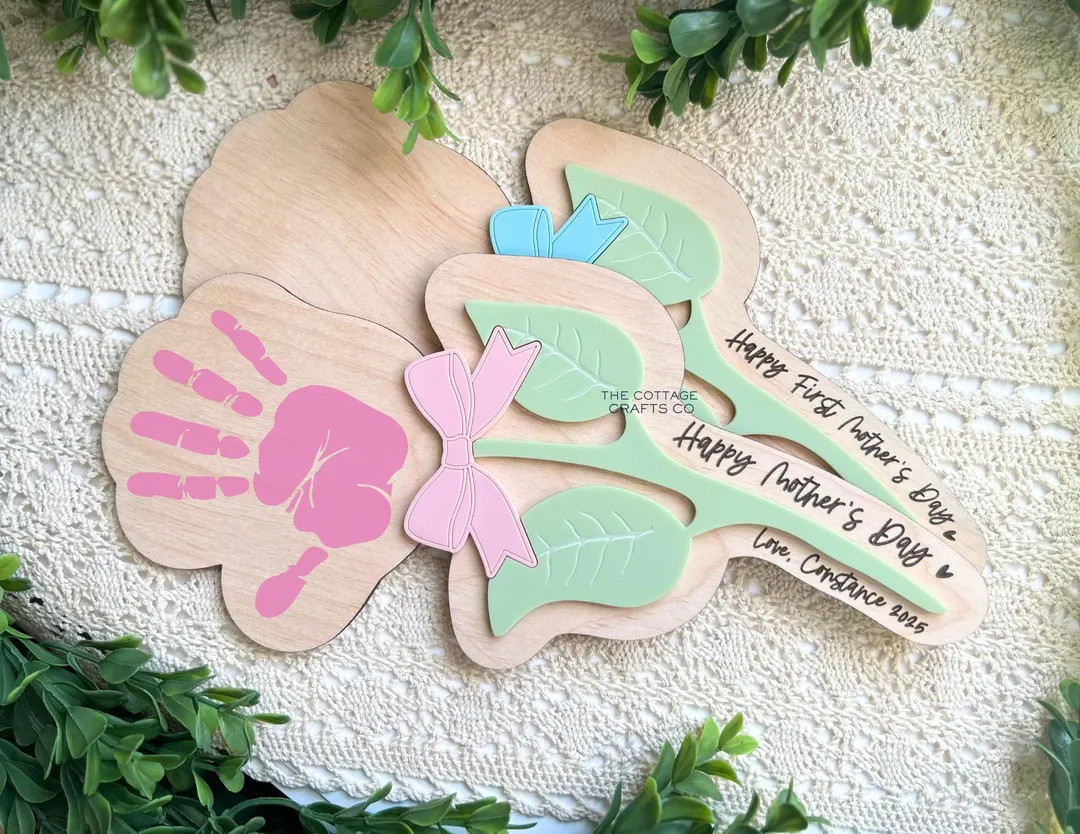 First Mother’s Day Handprint Gift, Personalized Mother’s Day Gift, Mother's Day Craft, Keepsa... | Etsy (US)