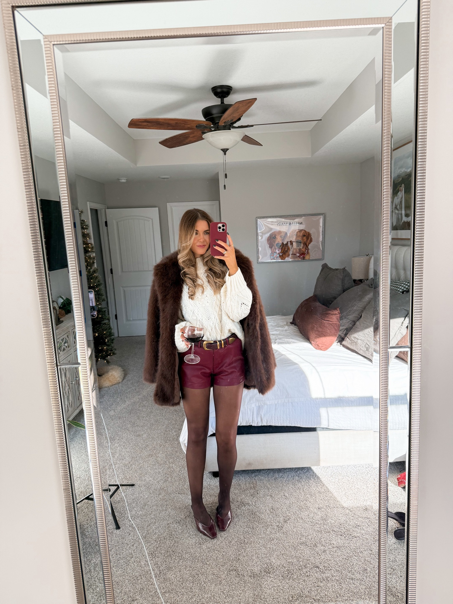 sweater in a small( it’s oversized, exact brand is Hixiaohe) shorts in a 26 and linking similar, tights in a medium, coat in a small 

winter date night outfit, valentines outfit 

#LTKootd #LTKSaleAlert #LTKTall