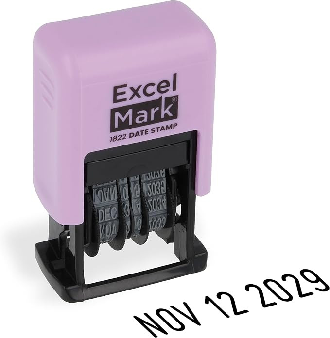 ExcelMark 1822 Self Inking Date Stamp – Perfect for Shipping, Receiving, Expiration and Due Dat... | Amazon (US)