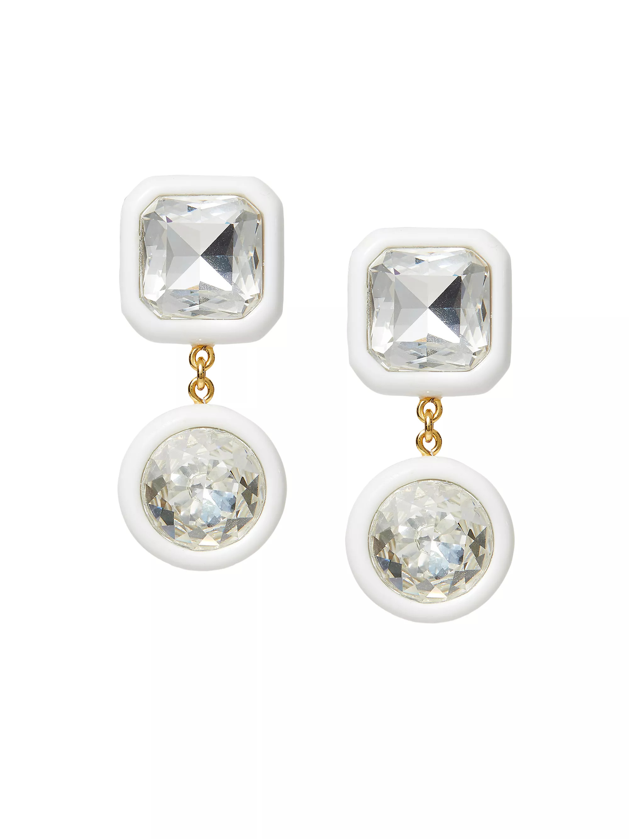 Gem Goldtone, Acetate & Crystal Drop Earrings | Saks Fifth Avenue