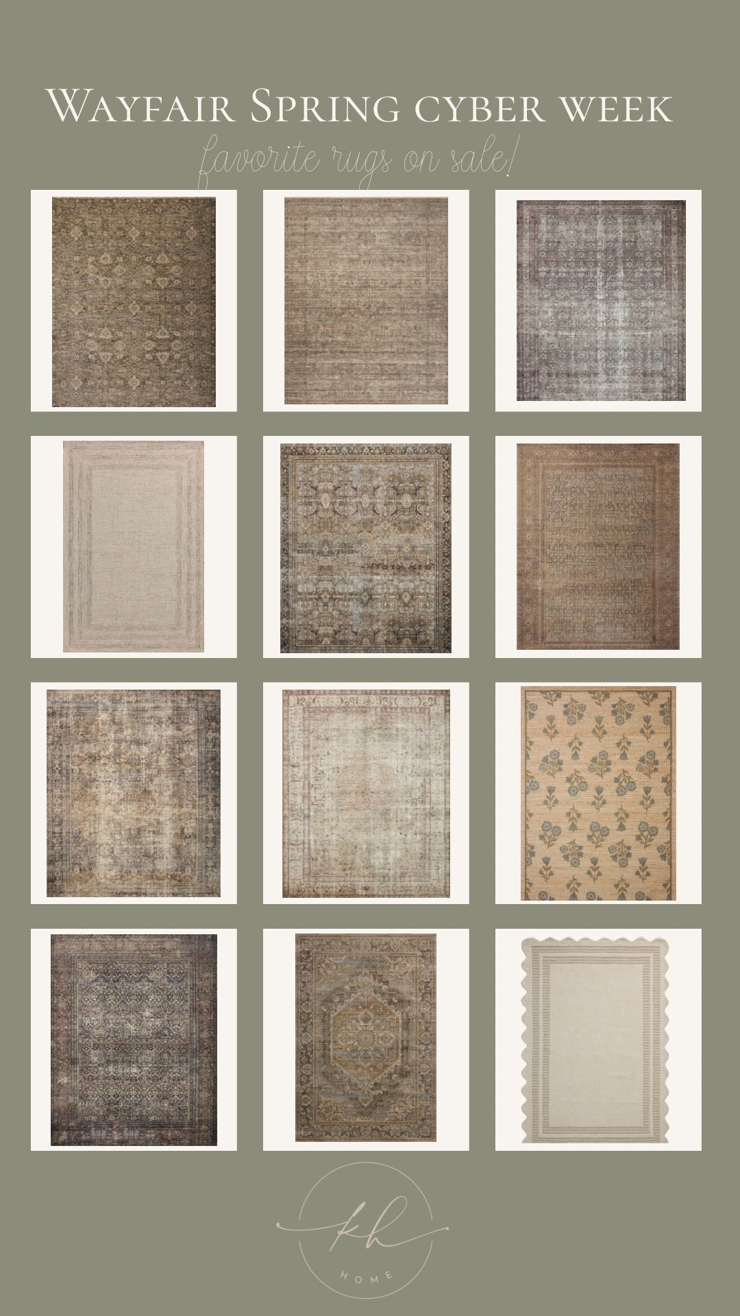 The Wayfair Spring Cyber Sale is here 🤍🌿 #ad

From 3/19–3/23 you can score up to 80% off across the site & free shipping (which we love 🙌🏼)

If you’ve been asking about the rugs in my home, now is the time. So many of my favorite area rugs are from Wayfair and they’re included in the sale right now 🤭

Such an easy way to refresh a space for spring! 

@wayfair #wayfair #wayfairpartner #liketkit 