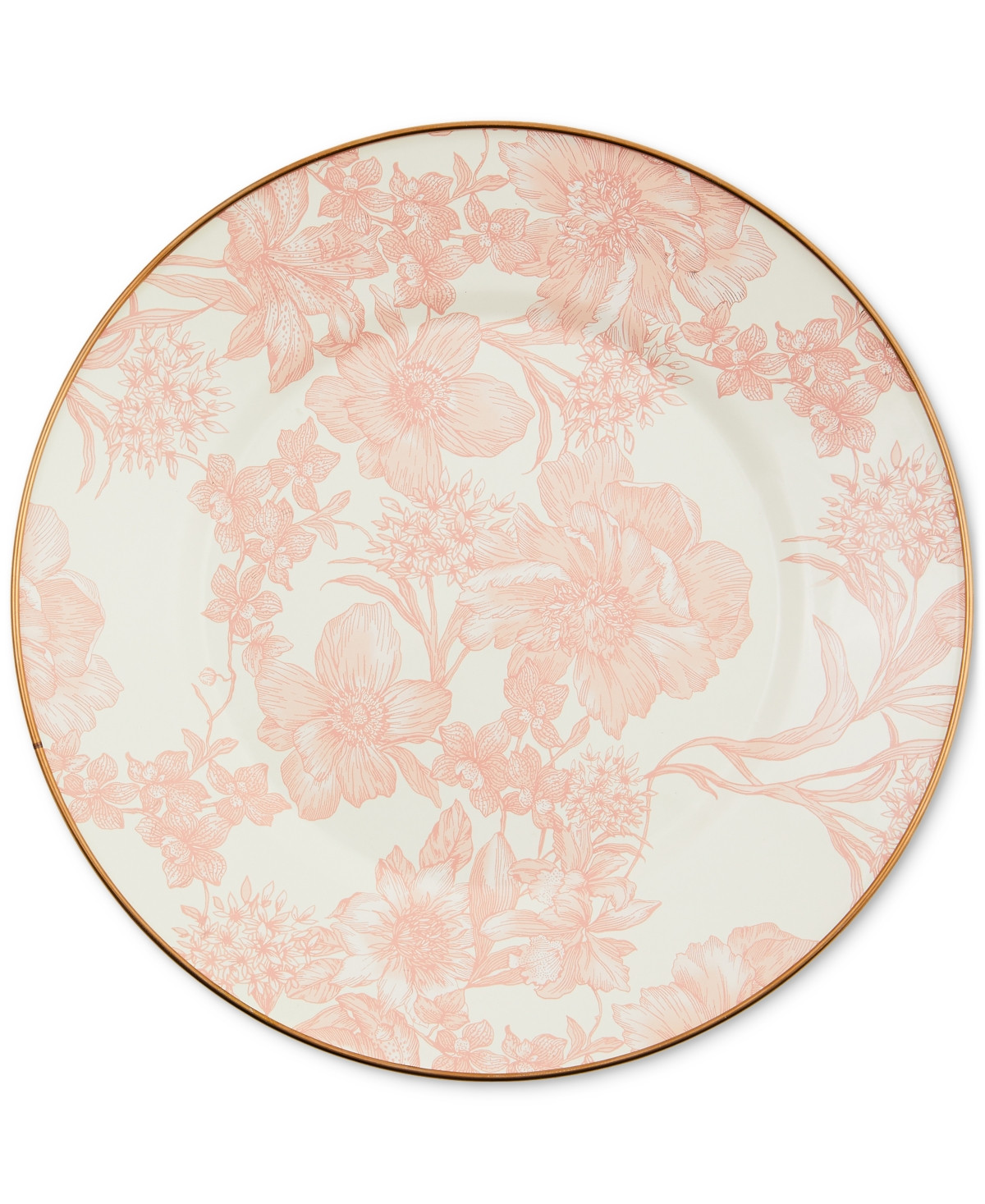 Mackenzie-Childs Rosy English Garden Dinner Plate | Macy's