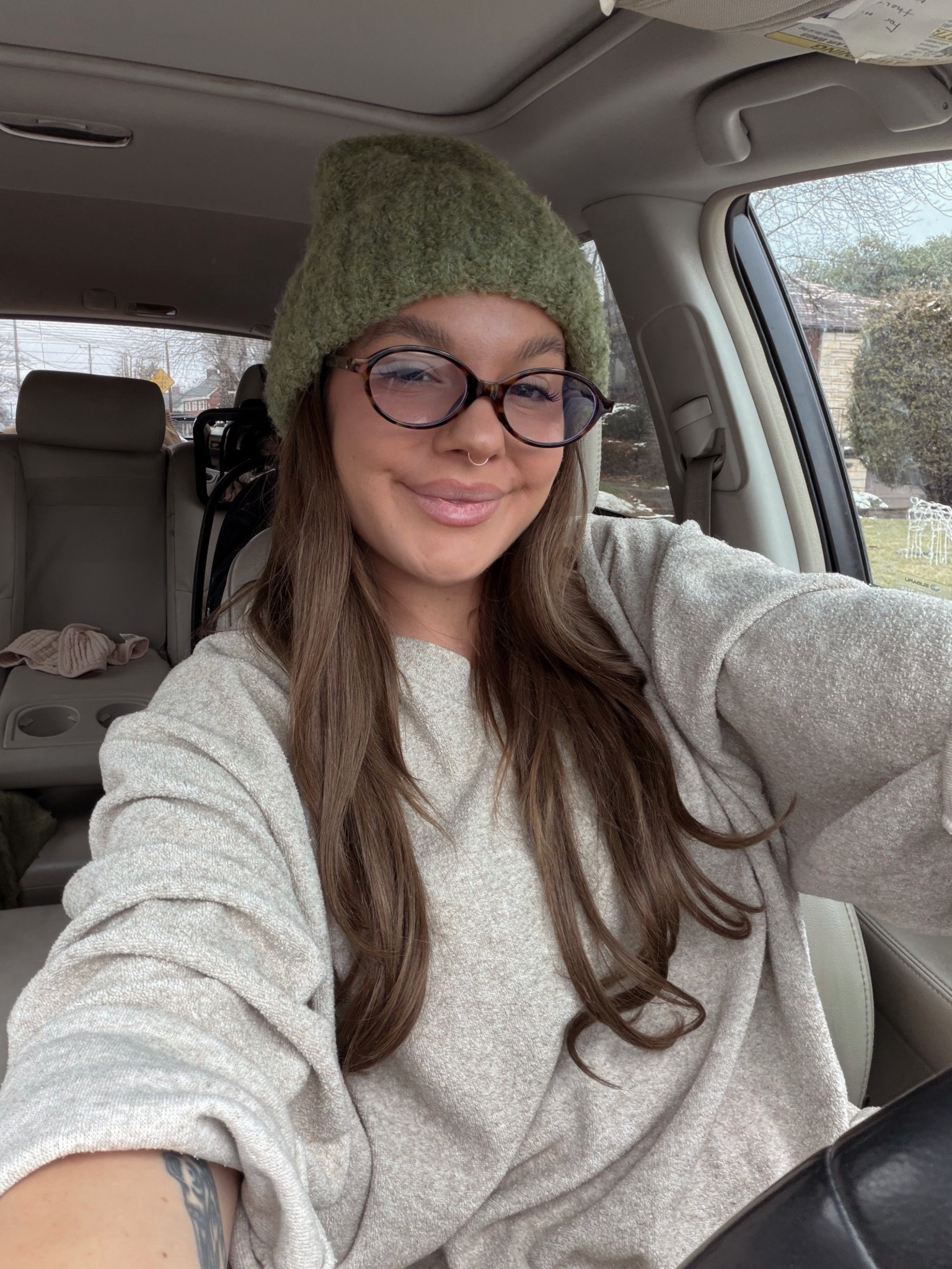 glasses and hat linked! sweater is thrifted ◡̈ 

#LTKHoliday #LTKFindsUnder50