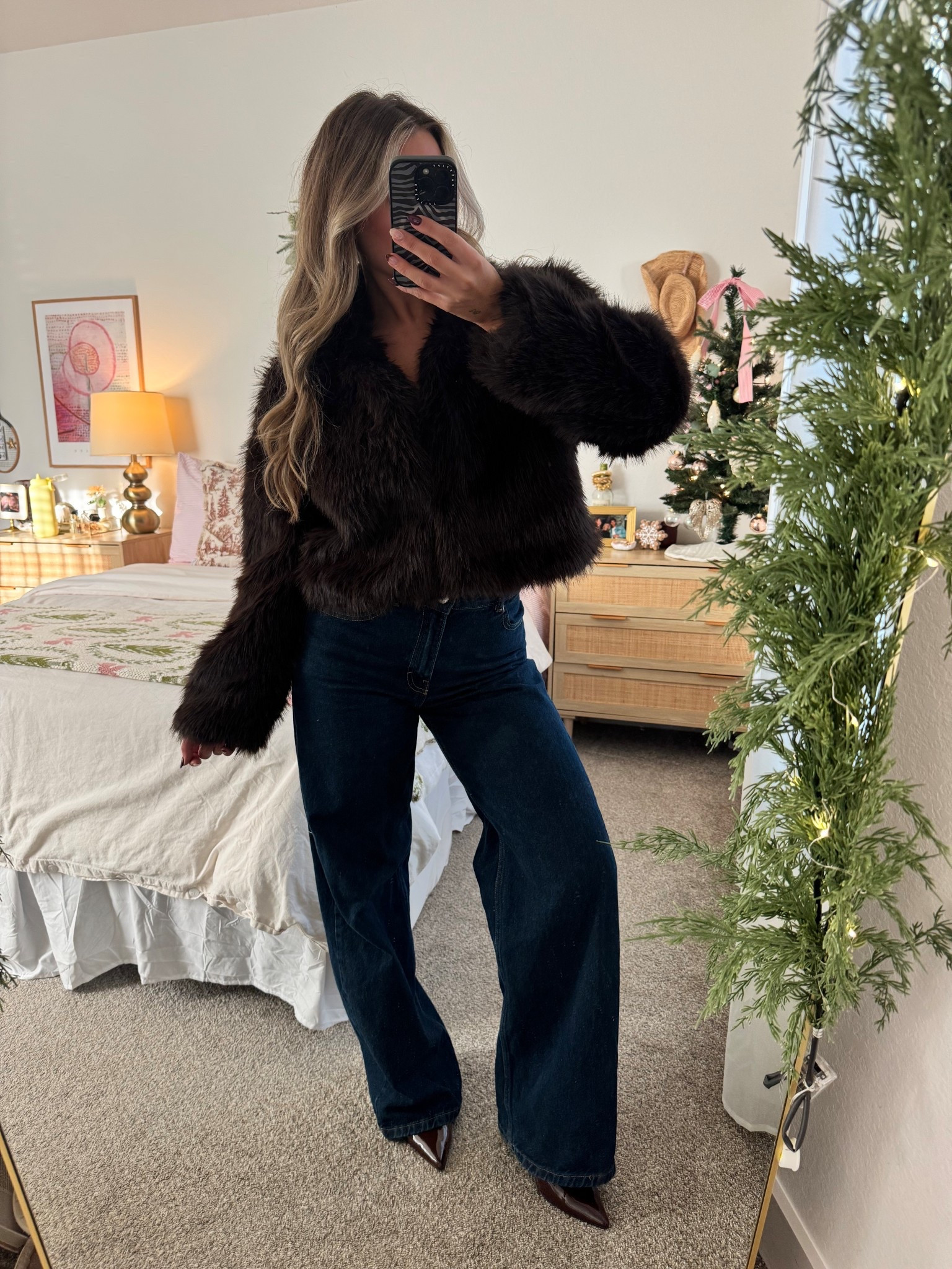 The night before Thanksgiving outfit inspo 🤎 jeans are pull & bear high rise wide leg. 

#LTKootd #LTKHoliday