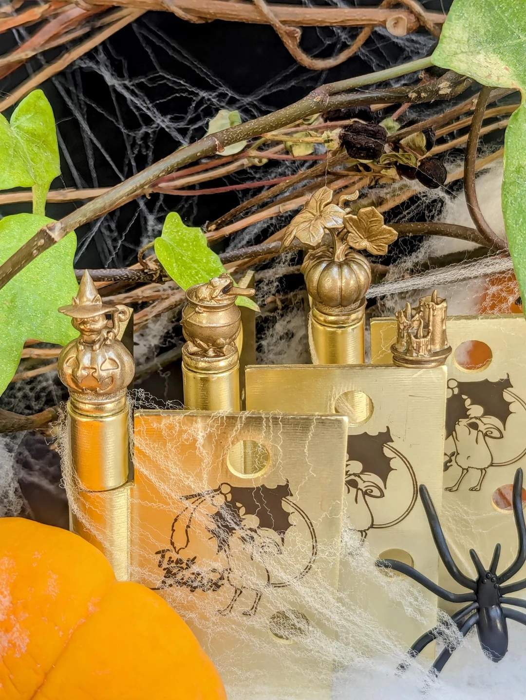 Hinge Head Halloween Fall Bundle Set | Pumpkin Cat Toad Candles Cauldron Witch | 4 per Set - Etsy | Etsy (US)