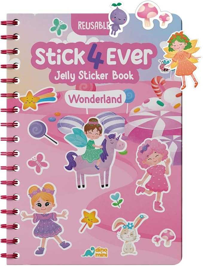 Stick4Ever Jelly Sticker Book - for Kids - Waterproof, Easy to Clean Jelly Stickers for Kids - Re... | Amazon (US)