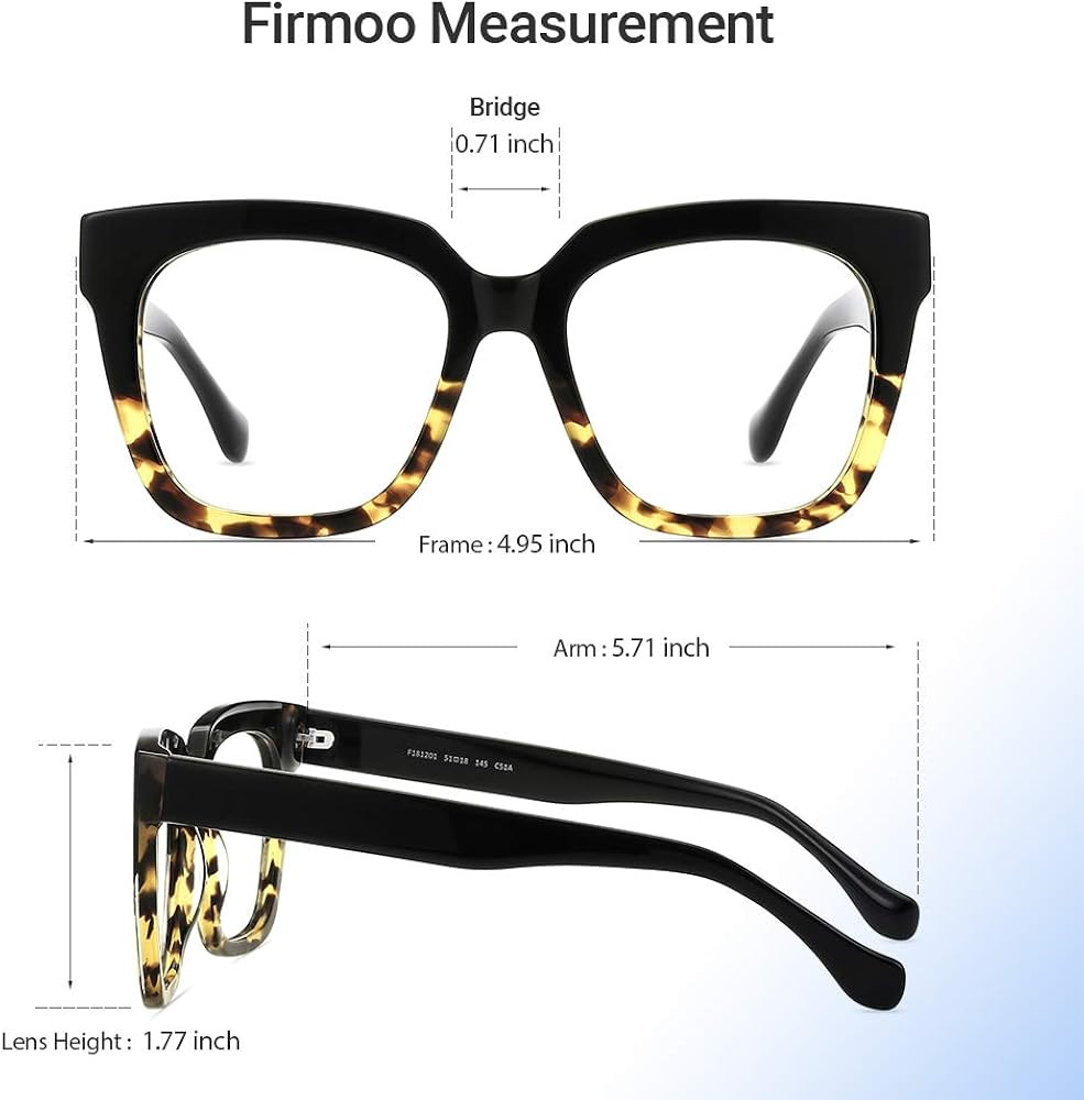 Firmoo Blue Light Blocking Glasses, Oversize Square Computer Eyewear, Anti Eyestrain Anti Glare E... | Amazon (US)