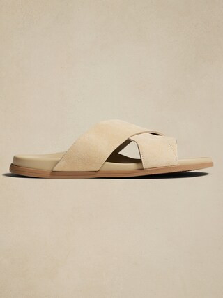 Crossover Suede Sandal | Banana Republic Factory